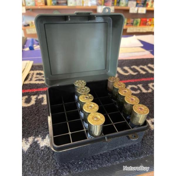 Boite de rangement 30 cartouches calibre 12