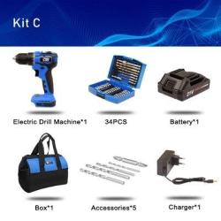 Perceuse Visseuse Sans Fil Pro 21V 40Nm-Kit C 20260729082508