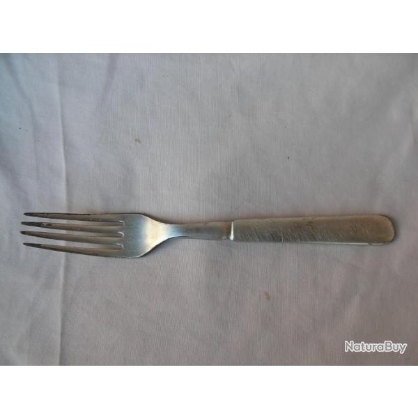 WW1/2 US FOURCHETTE MILITAIRE DE LA MARINE BREED & BARTON  TYPE MESS OFFICIERS USN TYPE GALVANIS�E