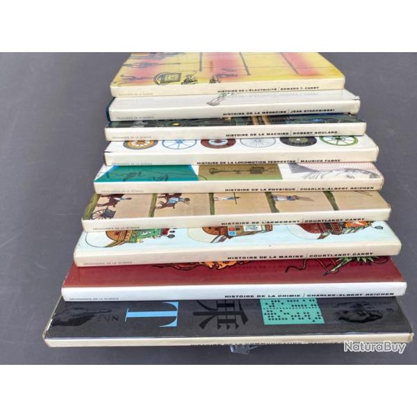 Lot de 9 livres d�couverte de la Science