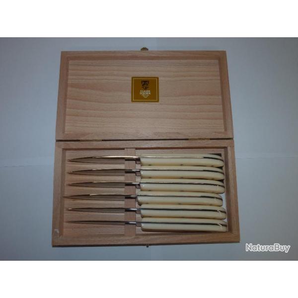 6 COUTEAUX DE TABLE CLAUDE DOZORME CAPUCIN