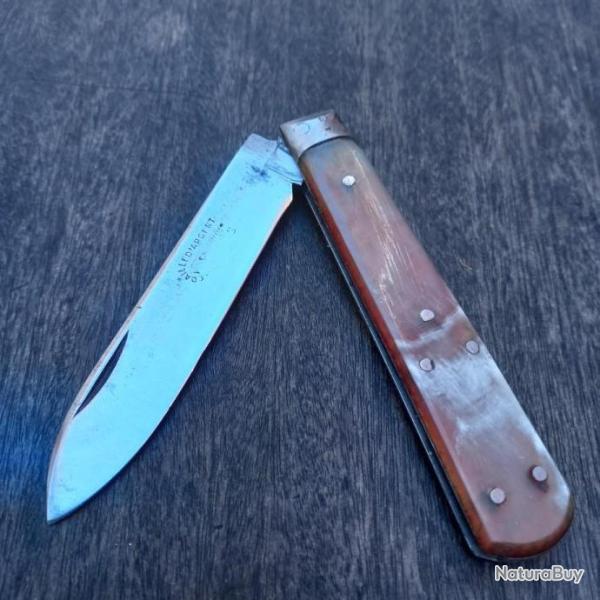 Couteau R�gional GARONNAIS M�DAILLE D ARGENT COLLAS Manche en Corne