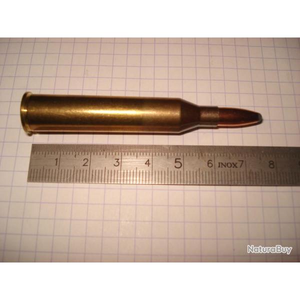 une cartouche de 6x62R Fr�res de marque Men ogive demi blind�e pour collection