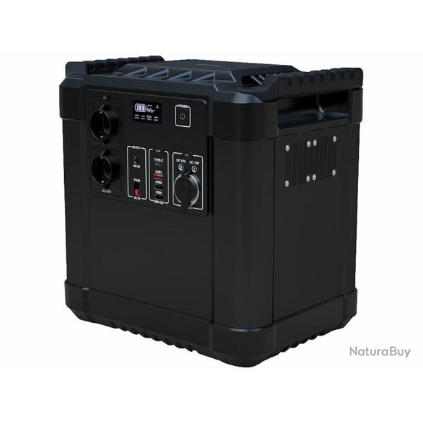 Batterie nomade et convertisseur solaire HSG-1150 - 1156 Wh Deux prises 230 V Reserve de Courant
