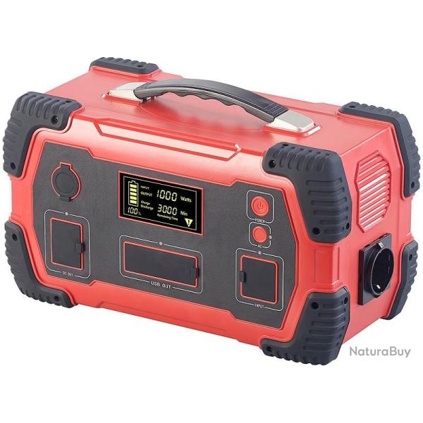 Batterie nomade et convertisseur solaire HSG-1000 - 800 Wh Reserve de Courant 216 000 mAh