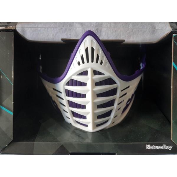 Virtue Vio bas de masque Violet Blanc