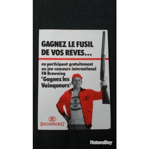 Documentation jeu concours Browning 1977