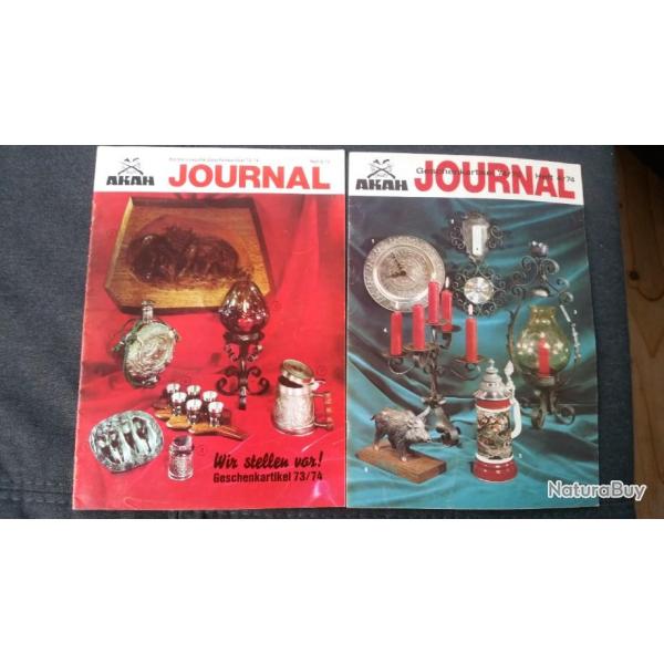 2 Revues journal AKAH 05/1973 et 04/74
