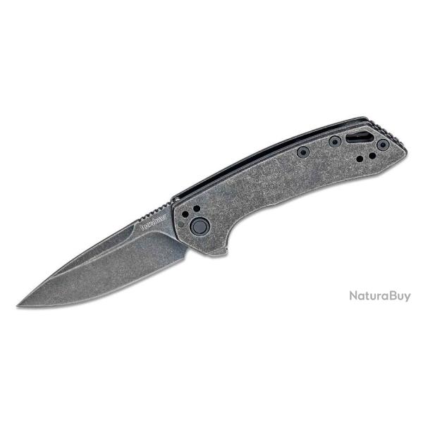 Couteau Kershaw Radar A/O Lame Acier 8Cr13MoV Manche Acier Framelock Clip KS5560