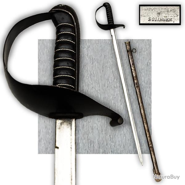 RARISSIME & MASSIF SABRE PALASH ANGLAIS LAME : WEYERSBERG KIRSCHBAUM CO.SOLINGEN, ORIGINAL #24