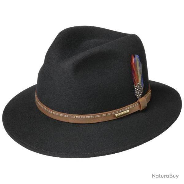 Chapeau en Feutre Woolfelt Traveller noir Stetson