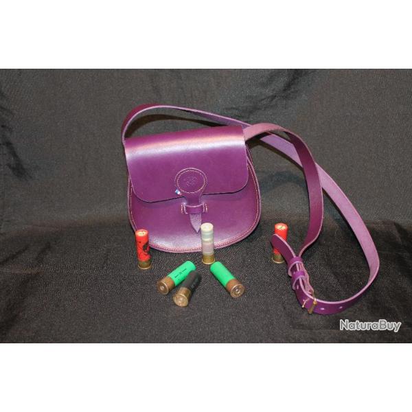 sacoche � cartouches cuir