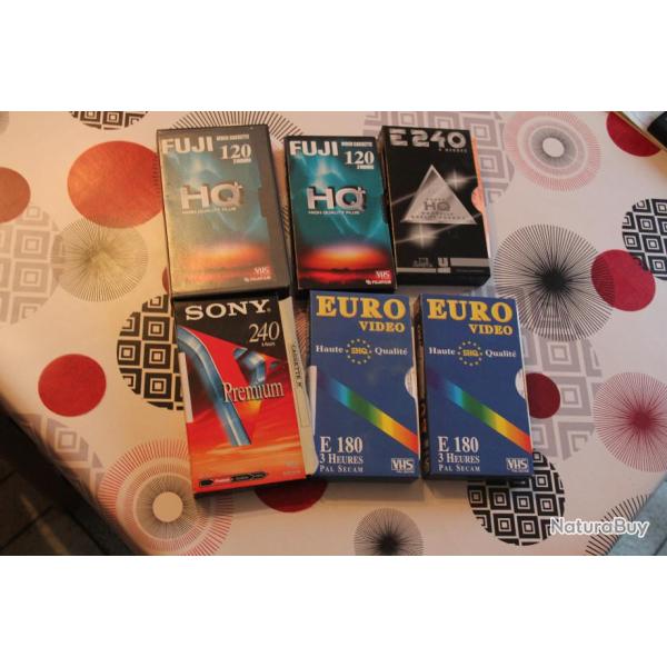 Lot de 6 Cassettes VHS