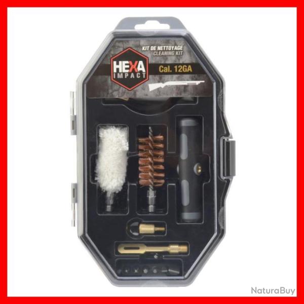 KIT DE NETTOYAGE HEXA IMPACT POUR ARMES  CAL 12
