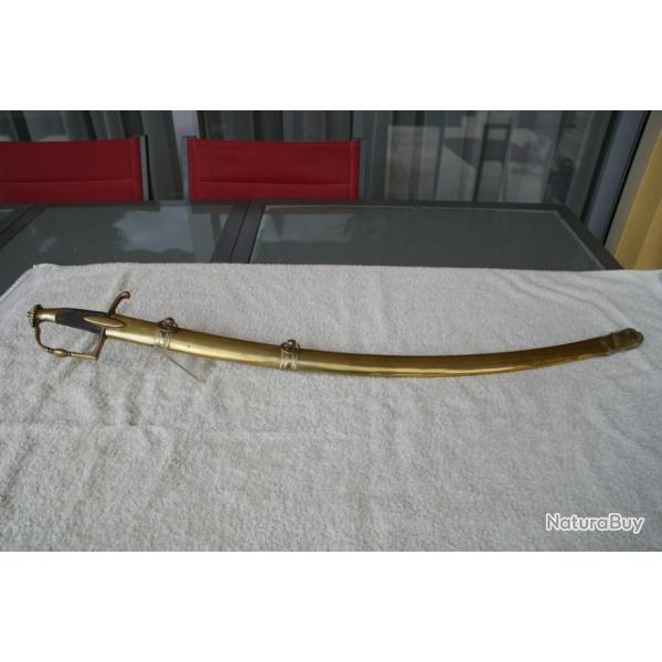 SABRE D'OFFICIER D'INFANTERIE A CHEVAL 1er EMPIRE en TBE