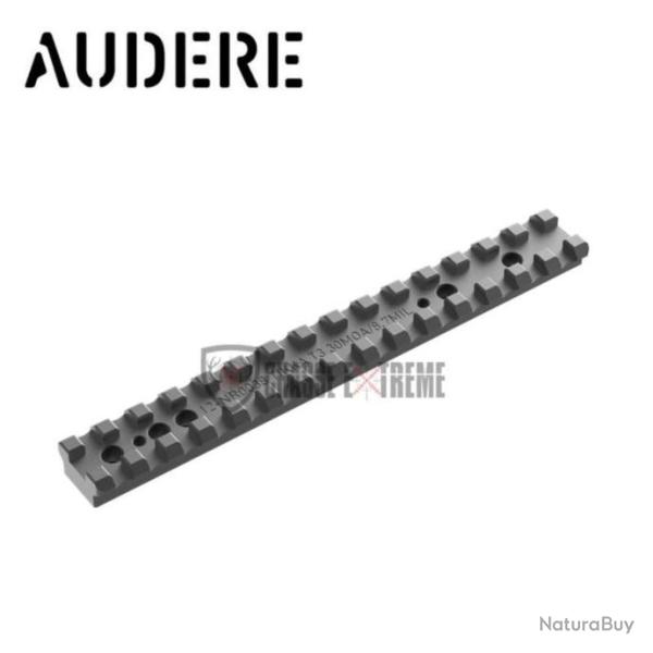 Rail Picatinny Acier AUDERE pour Tikka T3 0 MOA