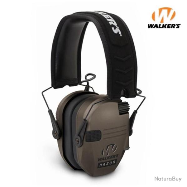 Casque anti-bruit RAZOR Slim SHOOTER Coyote 2 micros