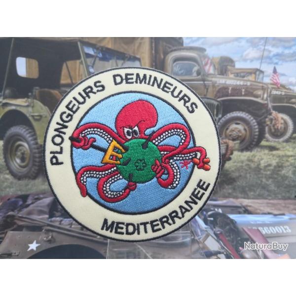 Plongeurs d�mineurs m�diterran�e  - 100 mm A coudre ou � coller au fer � repasser 4a.