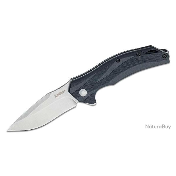 Couteau Kershaw Lateral A/O Lame Acier 8Cr13MoV Plain Manche GRN Linerlock Clip KS1645