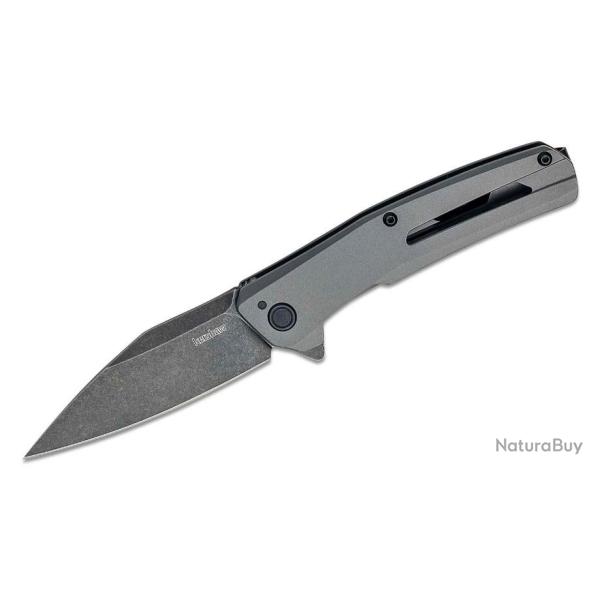 Couteau Kershaw Flyby A/O Lame Acier D2 Plain Manche PVD Framelock Clip KS1404