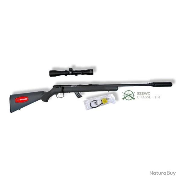 Pack SAVAGE "STEVENS 300 FTBS" Cal 22 LR, Silencieux Lunette simmons  3-9x40. Neuf !! a 399 euros