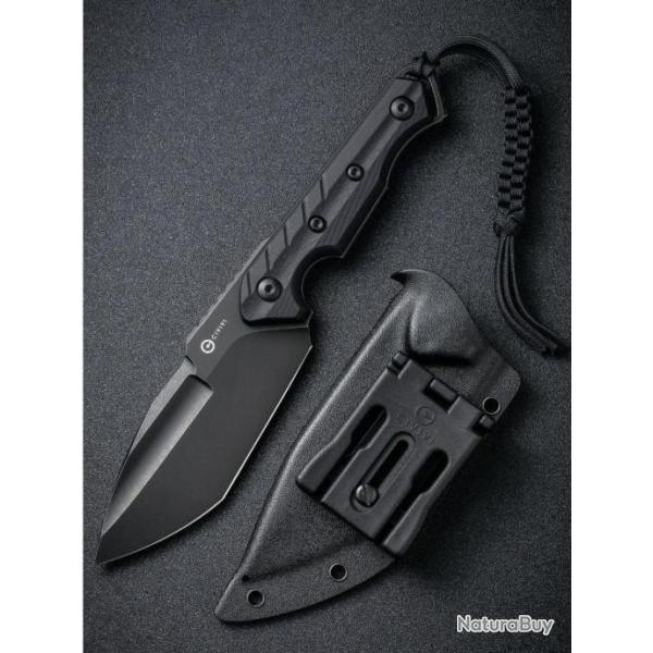 Couteau CIVIVI Maxwell Black Lame Acier D2 Black Tanto Manche G10 Etui Kydex CIVC210401