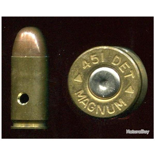 .451 DETONIC MAGNUM - RARE - marquage : .451 DET ^ MAGNUM ^ -  �tui laiton de 24 mm