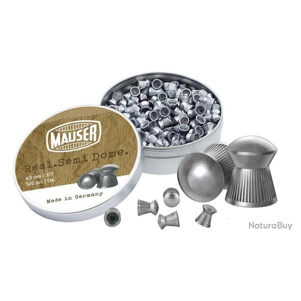 PLOMBS MAUSER REAL SEMI DOME CAL.4,5 MM