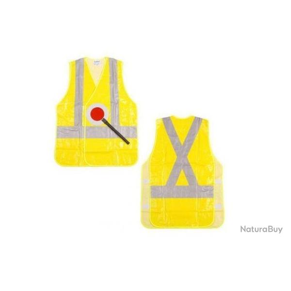 gilet reflechissant fluo pour orga