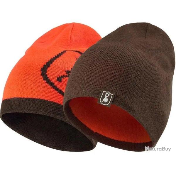 Bonnet r�versible marron orange Cumberland DEERHUNTER