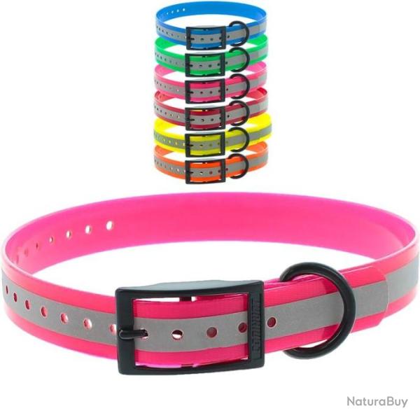 Collier r�fl�chissant rose Canihunt