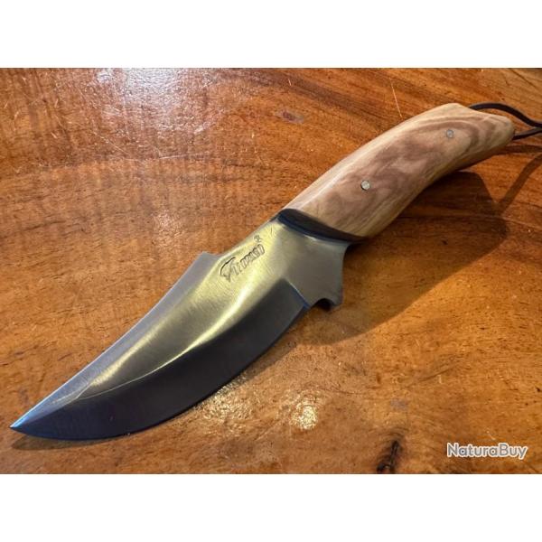 COUTEAU LEOPARD BAROUDEUR LAME FIXE 24 CM & �TUI - TECK