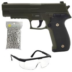 Pack r&eacute;plique airsoft G.26 style P226 OD (Galaxy)