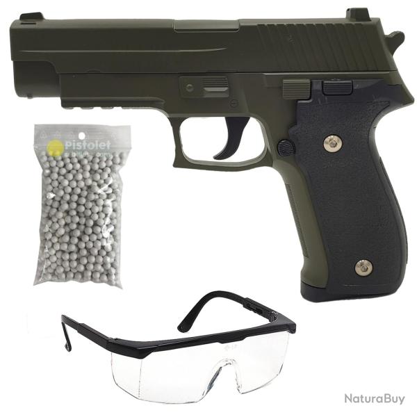 Pack r�plique airsoft G.26 style P226 OD (Galaxy)