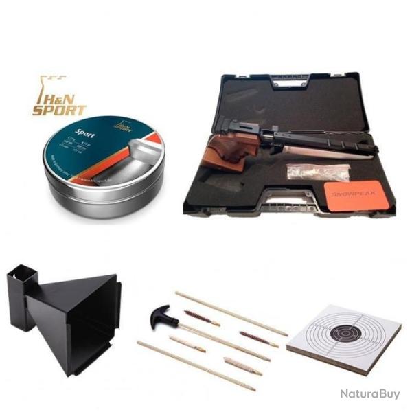 PACK-1 SNOWPEAK TIR OLYMPIQUE PISTOLET  PCP RIVAL-25 ( PP20 )   4,5 mm 7,5 Joules