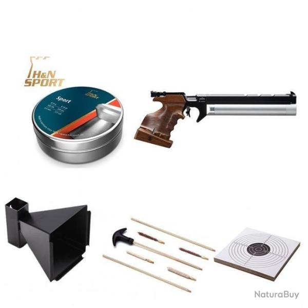 PACK-5 SNOWPEAK TIR OLYMPIQUE PISTOLET  PCP RIVAL-25 ( PP20 )   4,5 mm 7,5 Joules Taille " L "