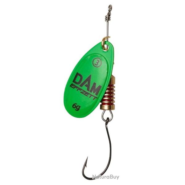 CUILLERE HAMECON SIMPLE SINGLEHOOK SPINNER SINKING Green Taille 2