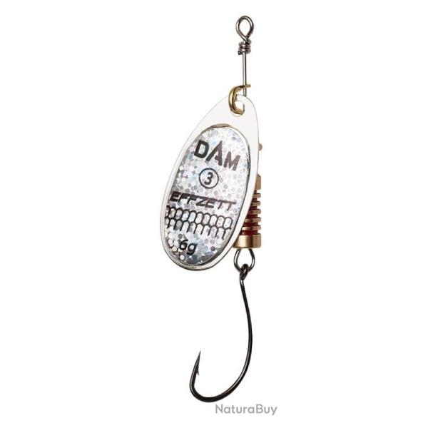 CUILLERE HAMECON SIMPLE SINGLEHOOK SPINNER SINKING Reflex silver Taille 3