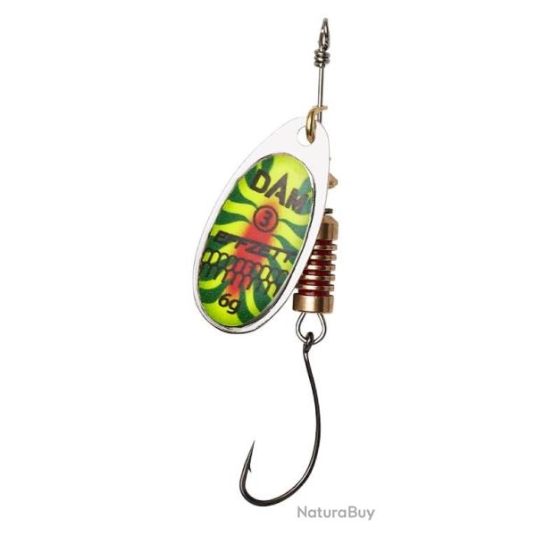 CUILLERE HAMECON SIMPLE SINGLEHOOK SPINNER SINKING Firetiger UV Taille 3