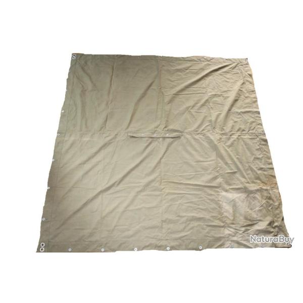 Toile/Poncho arme franaise poque Algrie Beige