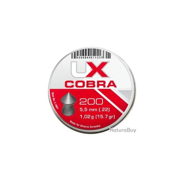 Plombs pointu cal.5,5 Umarex Cobra par 200