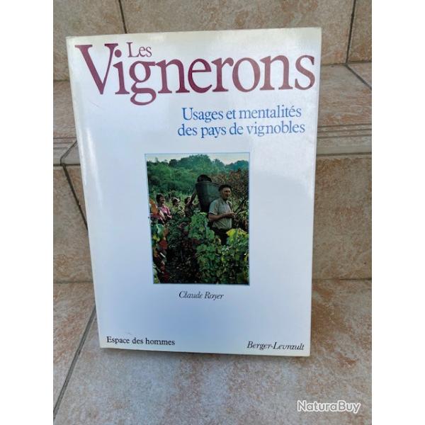 Livre les vignerons usages et mentalit�s
