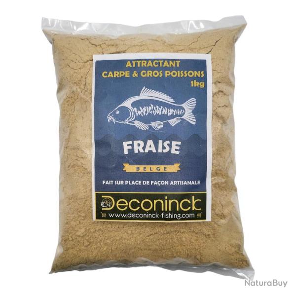Attractant Carpe & Gros Poissons Fraise Deconinck 1kg