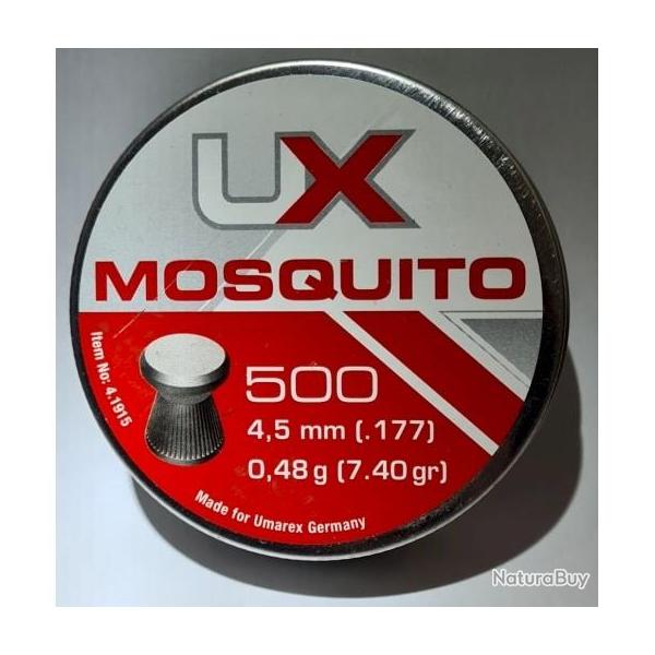 Plombs cal.4,5 plat Umarex Mosquito par 500 (1 boite)