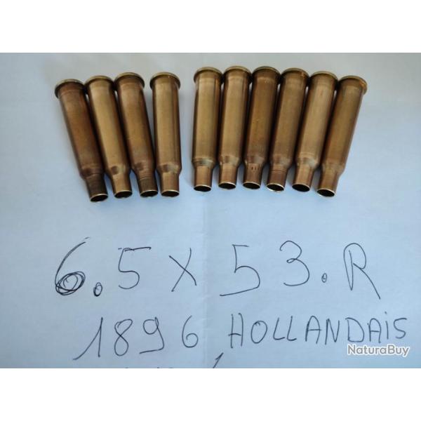 Vend 10 douilles 6.5 x 53 R Hollandaise cat C