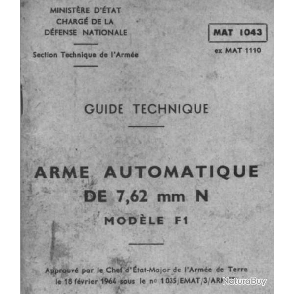 Manuel MAT 1043 F1 7.62 en PDF