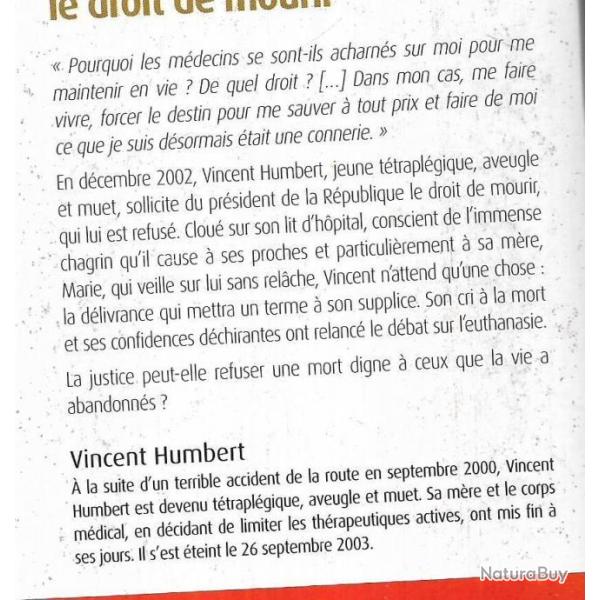 je vous demande le droit de mourir vincent humbert