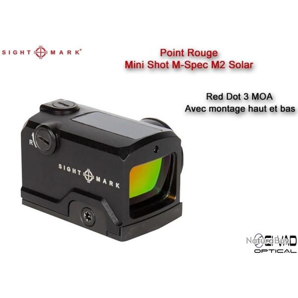 Point Rouge Sightmark Mini Shot M-Spec M2 Solar - 3 MOA