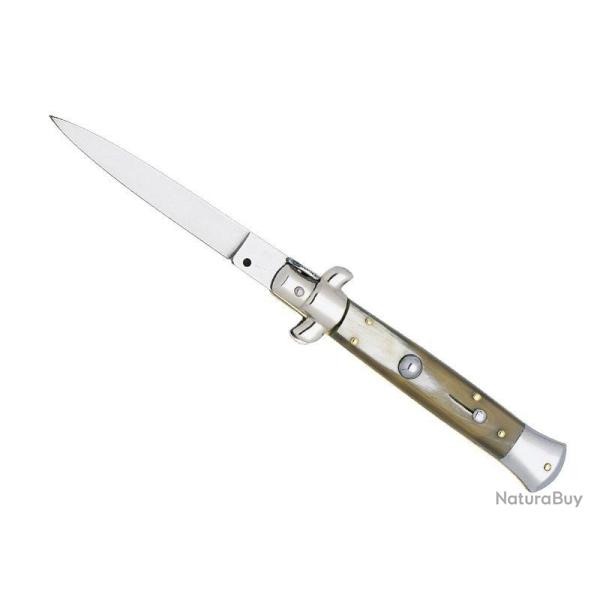 COUTEAU AUTOMATIQUE CORNE BLONDE 12CM