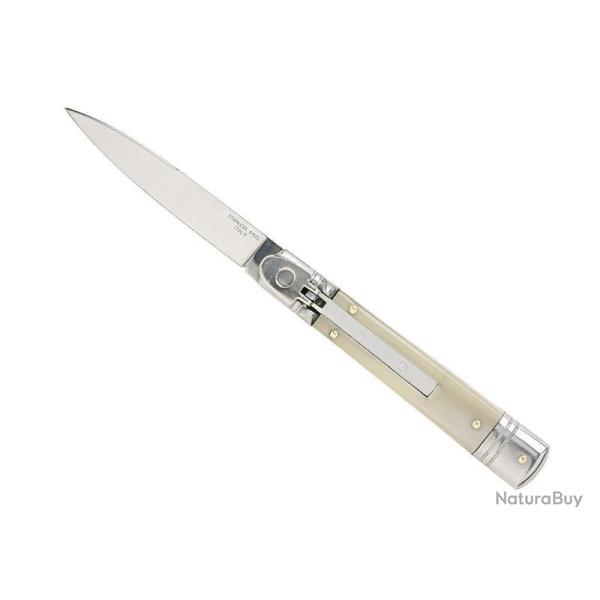 COUTEAU AUTOMATIQUE RETRO CORNE BLONDE 11CM